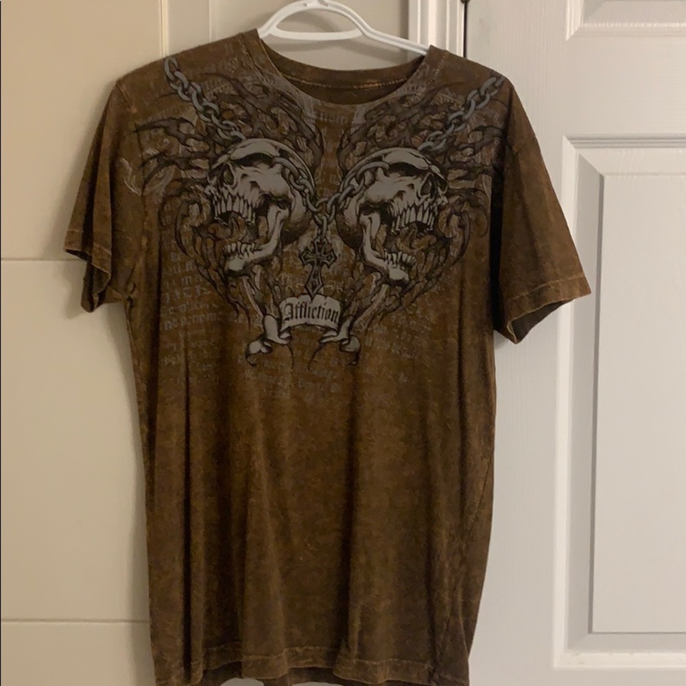 Rare Affliction “Shredded” T size men’s small